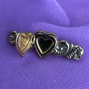 Heart Locket Brooch